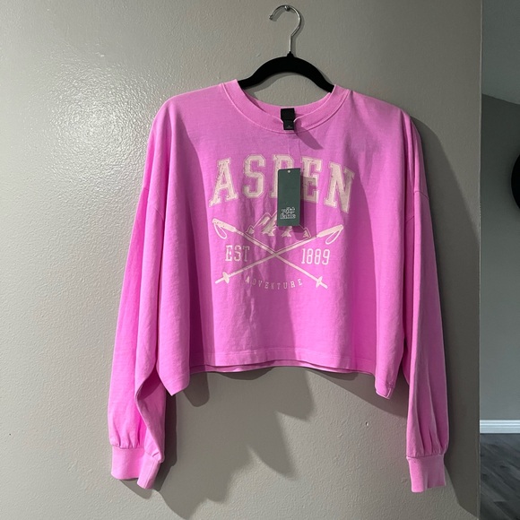 Women’s Graphic Sweetshirt size XS color pink - Picture 4 of 9